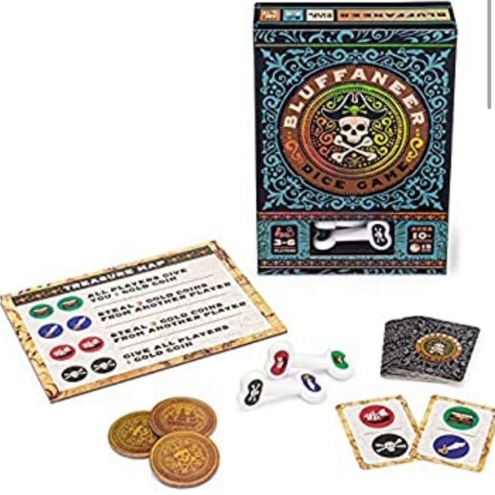 Big G Creative Bluffaneer Pirate Dice Game 3-6 Players Ages 10+‎ New